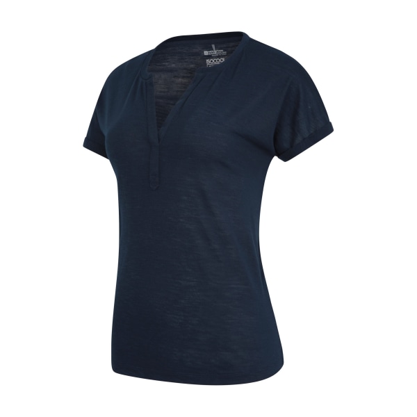 Mountain Warehouse Dam/Damer Skye Slub Snabbtorkande T-shirt 12 Navy 12 UK