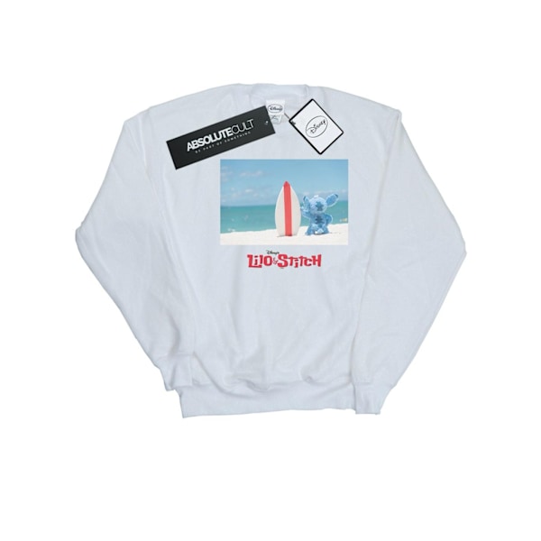 Disney Herr Lilo And Stitch Surf Beach Sweatshirt S Vit White S