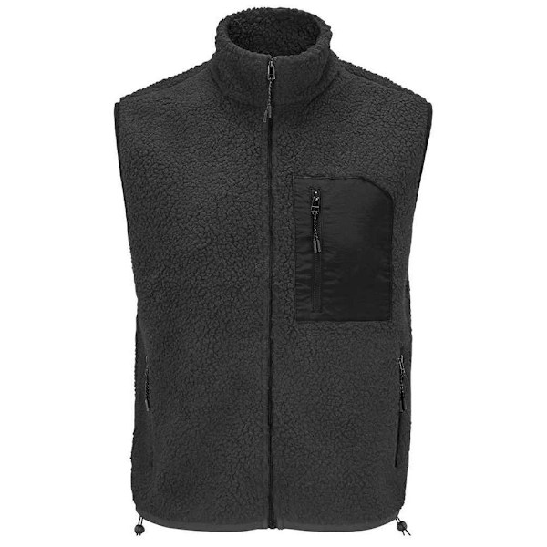 SOLS Unisex Adult Fury Sherpa Body Warmer XXL Carbon/Grå/Svart Carbon/Grey/Black XXL