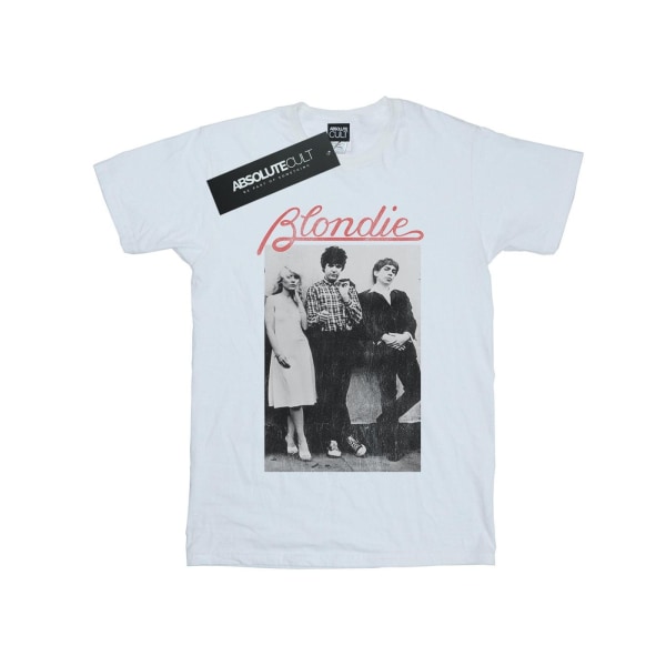 Blondie Womens/Ladies Distressed Band Cotton Boyfriend T-Shirt White XXL