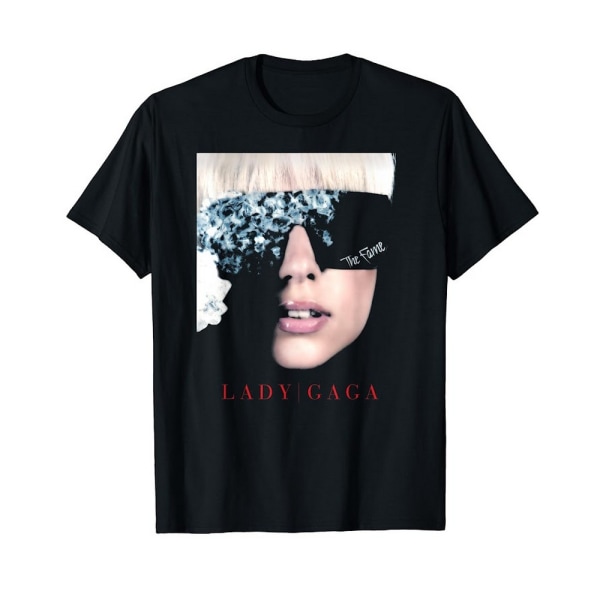 Lady Gaga Unisex Vuxen The Fame Fotografi T-shirt i bomull S Bla Black S