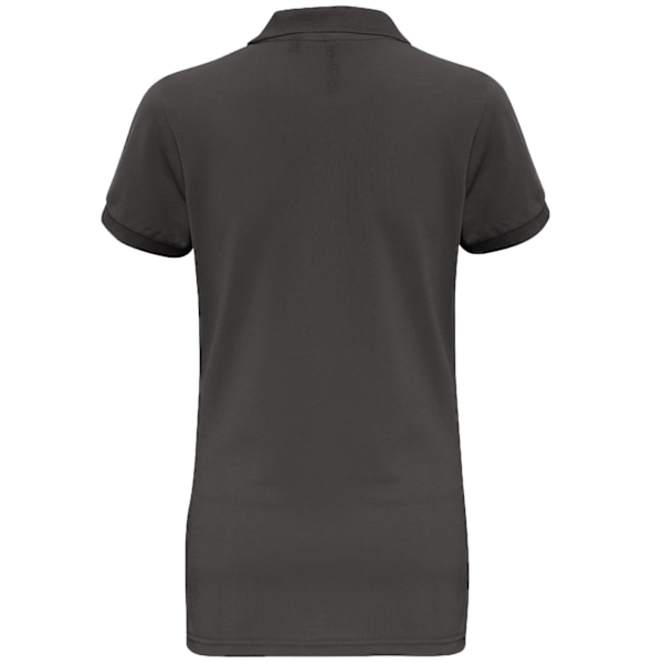 Asquith & Fox Dam/Dam Short Sleeve Performance Blend Polo Charcoal M