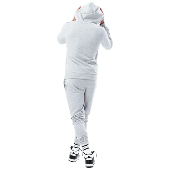 Hype Mens Scribble Marl Full Zip Hoodie XL Grå Grey XL