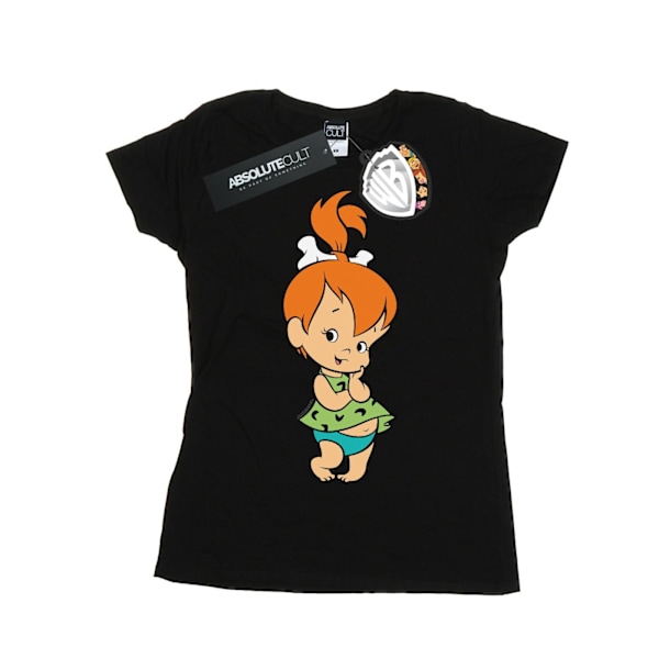 The Flintstones Dam/Damer Pebbles Flintstone Bomull T-shirt Black L