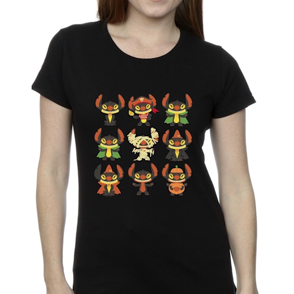 Disney Dam/Kvinnor Lilo & Stitch Halloween Kostymer Bomull T- Black S