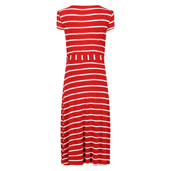 Regatta Womens/Ladies Maisyn Stripe Shirt Dress 10 UK True Red/ True Red/White 10 UK