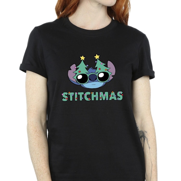 Disney Dam/Damer Lilo & Stitch Stitchmas Glasögon Bomull Pojkvän Black 5XL