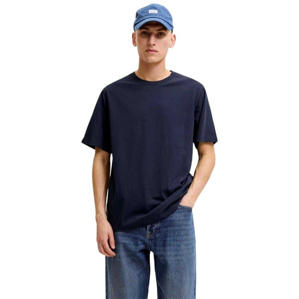 Jack And Jones Herr Basic Enfärgad Regular T-shirt M Navy Blazer Navy Blazer M