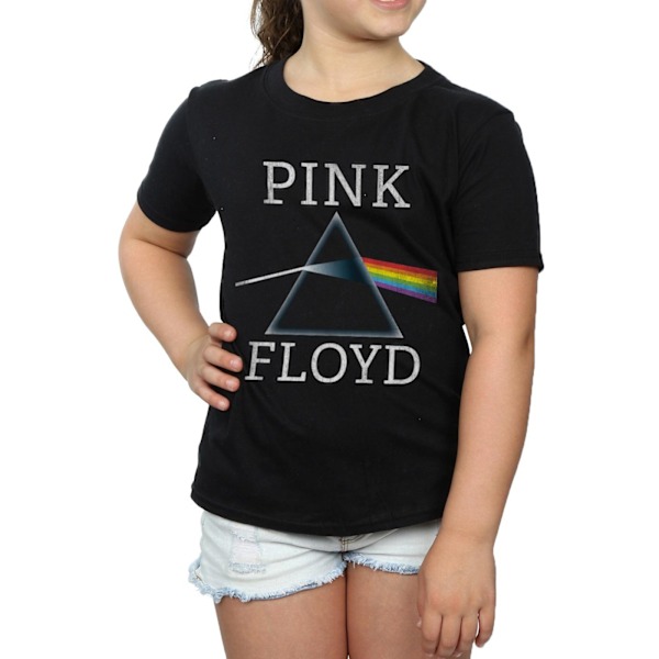 Pink Floyd Girls Dark Side Of The Moon Prism Bomull T-shirt 12- Black 12-13 Years