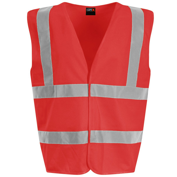 PRORTX Barn/Barn Reflex Hi-Vis Väst 7-9 år Röd Red 7-9 Years