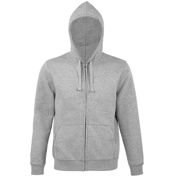 SOLS Herr Spike Full Zip Hooded Sweatshirt L Grey Marl Grey Marl L