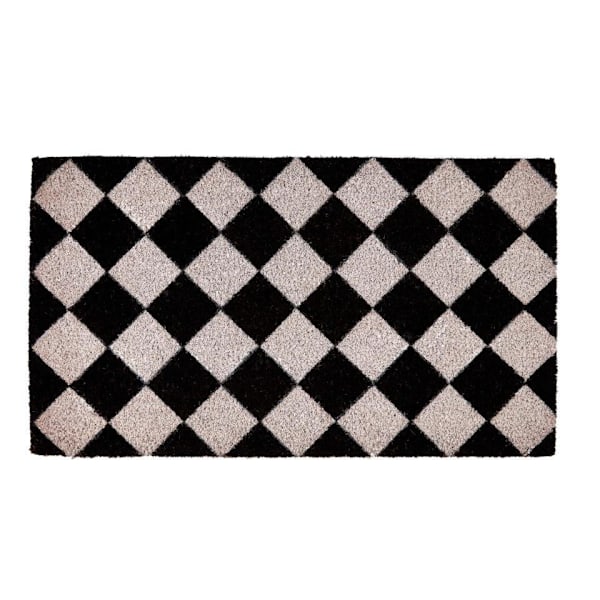 Groundsman Chequer Board Dörrmatta One Size Svart/Vit Black/White One Size