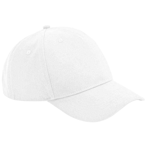 Beechfield 5 Panel Organic Baseball Cap One Size Vit White One Size