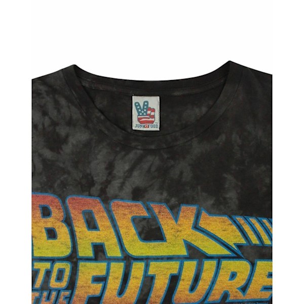 Junk Food Herr T-shirt i marmor med tryck från Tillbaka till framtiden L Charcoal Charcoal L