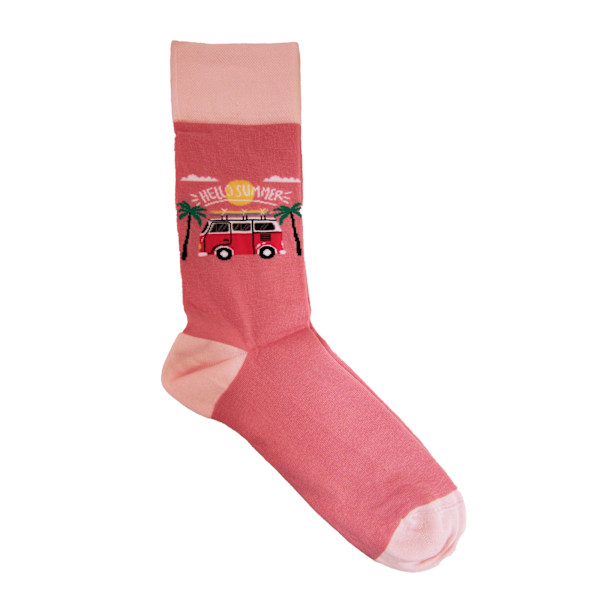 Simply Essentials Boys Toys Mens Campervan Socks 6-11 UK Rosa Pink 6-11 UK