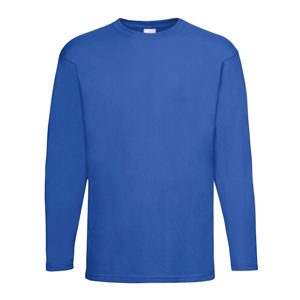 Herr Value Långärmad Casual T-Shirt XX Large Cobalt Cobalt XX Large