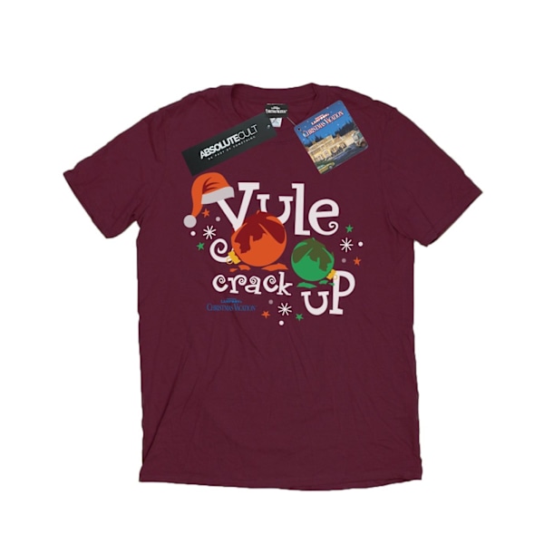 National Lampoon's Christmas Vacation Herr Yule Crack Up T-Shirt Burgundy S