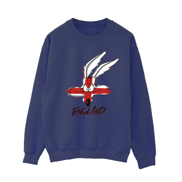 Looney Tunes Dam/Dam Coyote England Face Sweatshirt XL Na Navy Blue XL