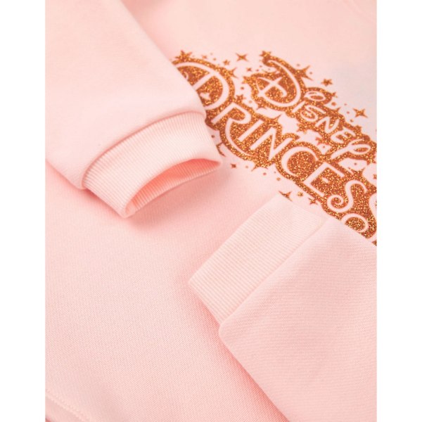 Disney Princess Girls Logo Glitter Casual Dress 4-5 år Rosa Pink 4-5 Years