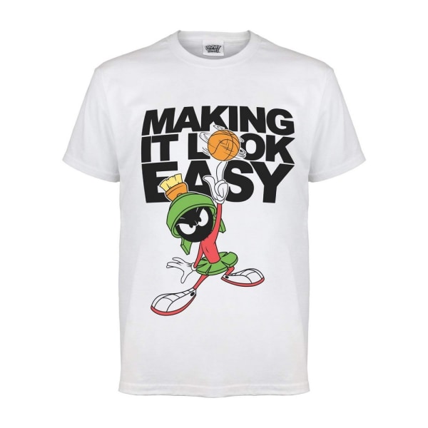 Looney Tunes Mens Easy Marvin The Martian T-Shirt XL Vit White XL
