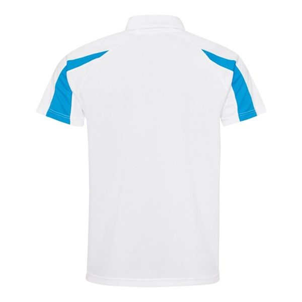 AWDis Cool Mens Contrast Polo Shirt XXL Arctic White/Sapphire B Arctic White/Sapphire Blue XXL