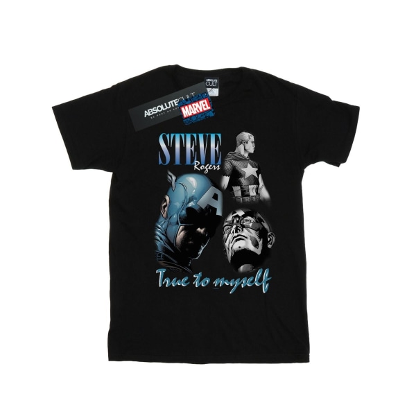 Marvel Mens Steve Rogers Homage T-Shirt 5XL Svart Black 5XL
