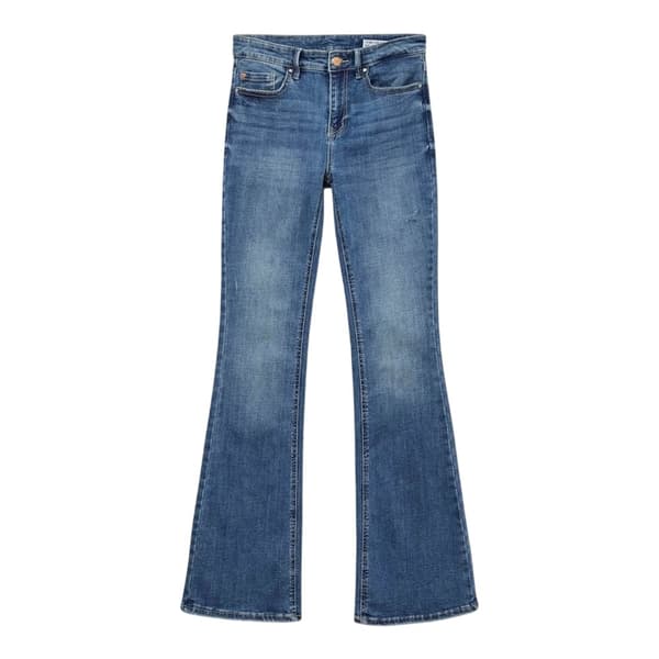 Vero Moda Dam/Dam Li347 Denim Flared Jeans M Mellanblå Mid Blue M
