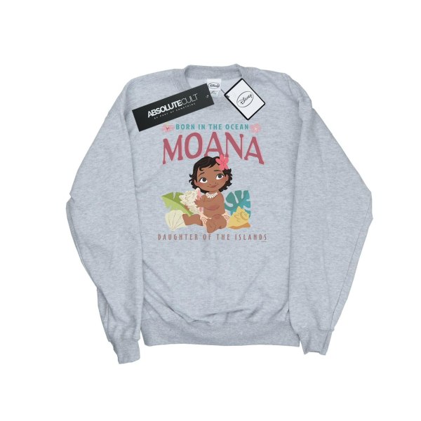 Disney Womens/Ladies Moana Born In The Ocean Sweatshirt XL Spor Sports Grey XL