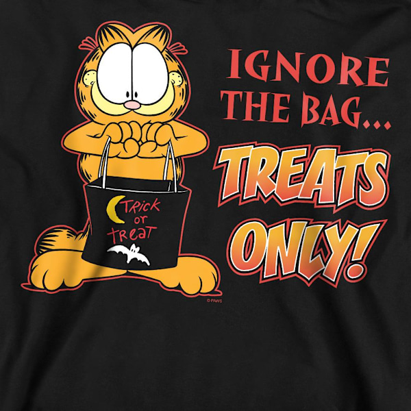 Garfield Unisex Vuxen Treats Only Sweatshirt M Svart Black M