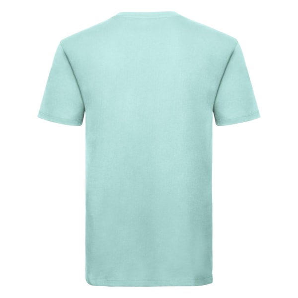 Russell Mens Authentic Pure Organic T-Shirt M Aqua Aqua M