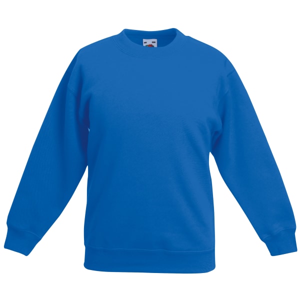 Fruit Of The Loom Kids Unisex Classic 80/20 Set-In Sweatshirt 1 Royal Blue 14-15