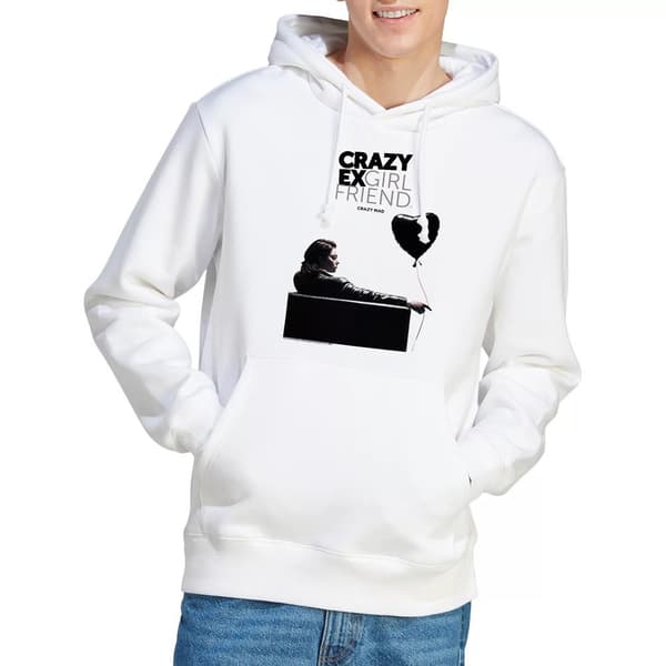 Crazy Ex-Girlfriend Herr Crazy Mad Hoodie M Vit White M