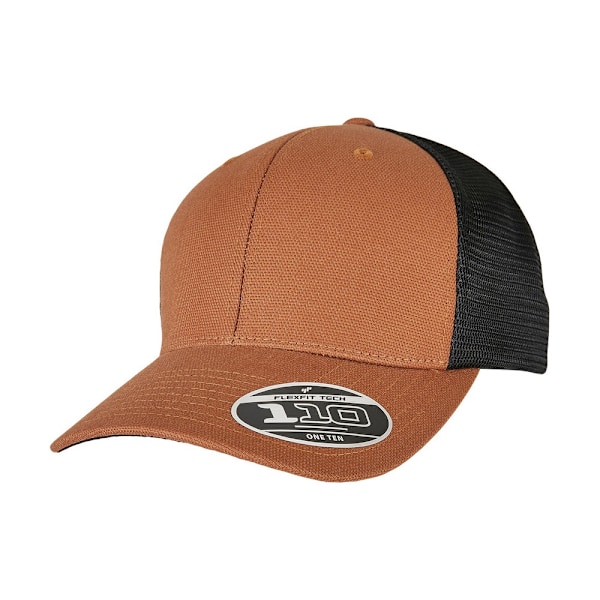 Flexfit Unisex Adult 110 Canvas Strukturerad Trucker Cap One Size Toffee/Black One Size