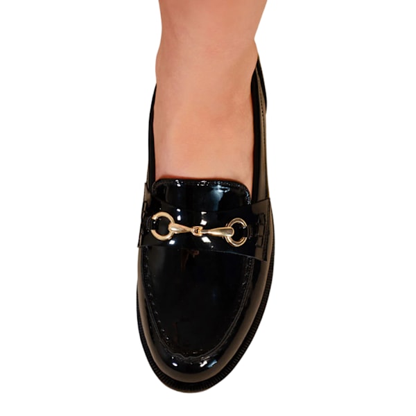 Where's That From Dam/Damer Cielo Metallstång Faux Läder Ro Black 4 UK