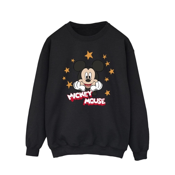 Disney Mickey Mouse Stars Sweatshirt för män XL Svart Black XL
