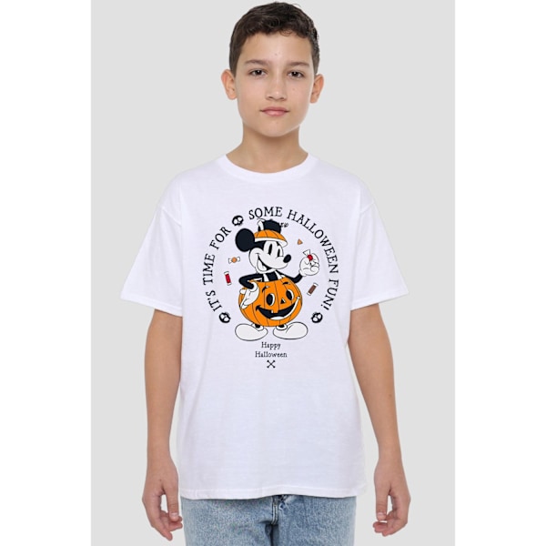 Disney Barnkläder/Barn Pumpa Kostym Mickey Mouse T-shirt 5-6 White 5-6 Years