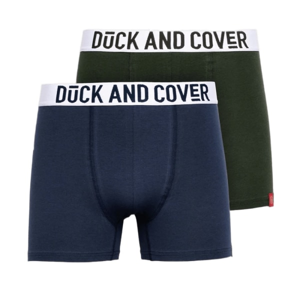 Duck and Cover Herr Galton Boxer (2-pack) L Grön/Blå Green/Blue L