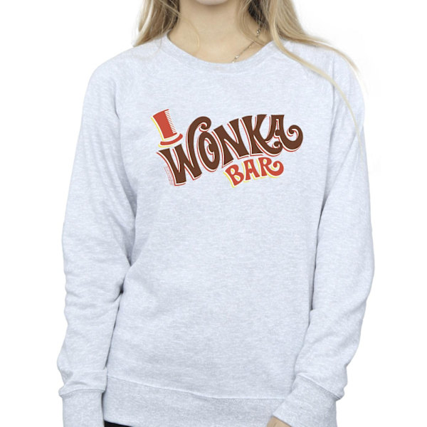 Willy Wonka Dam/Kvinnor Bar Logo Sweatshirt S Sports Grey Sports Grey S