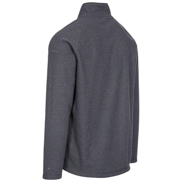 Trespass Keynote Anti-Pilling 1/4 Zip Fleece Top S Charcoal för Herr Charcoal S