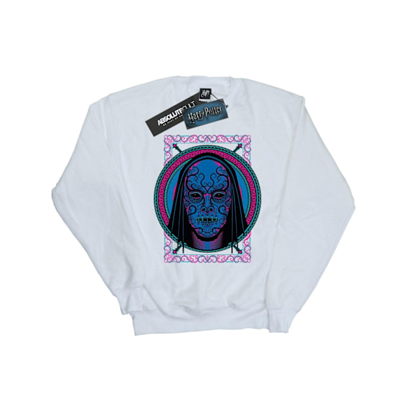 Harry Potter Flickor Neon Dödsätare Mask Sweatshirt 7-8 År W White 7-8 Years