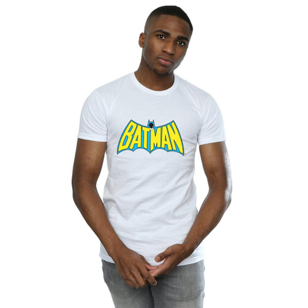 Batman Retro Logo Bomull T-shirt S Vit White S