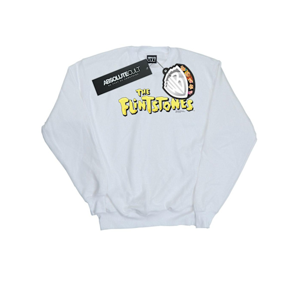 The Flintstones Girls Original Logo Sweatshirt 9-11 år Vit White 9-11 Years