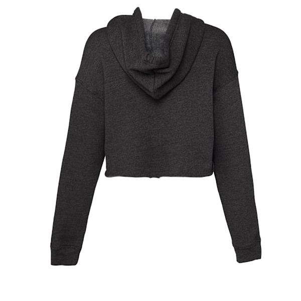 Bella + Canvas Dam/Damer Fleece Crop Hoodie L Mörkgrå Heather Dark Grey Heather L