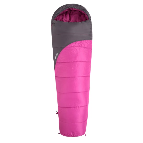 Mountain Warehouse Summit 250 Right Zip Winter Mummy Sleeping B Fuchsia 215cm