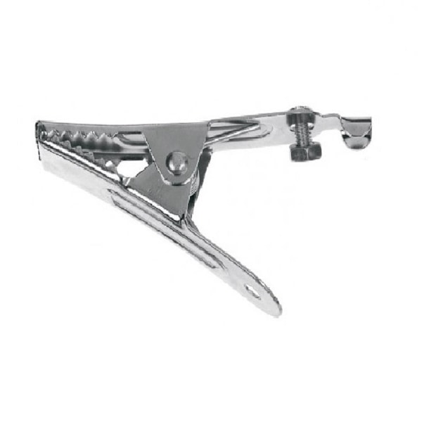 SupaLec krokodilklämma 25A silver Silver 25A