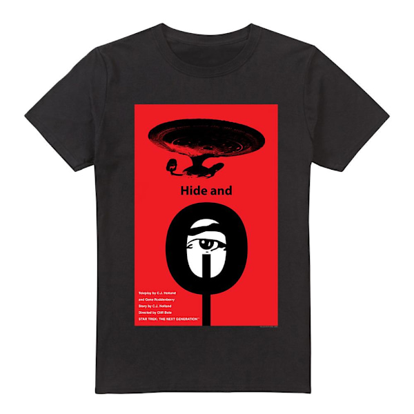Star Trek Herr The Next Generation Säsong 1 Avsnitt 10 T-Shirt Black XL