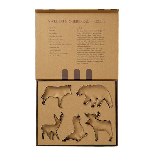 Vinga Nordic Kakform (5-pack) One Size Grå Grey One Size