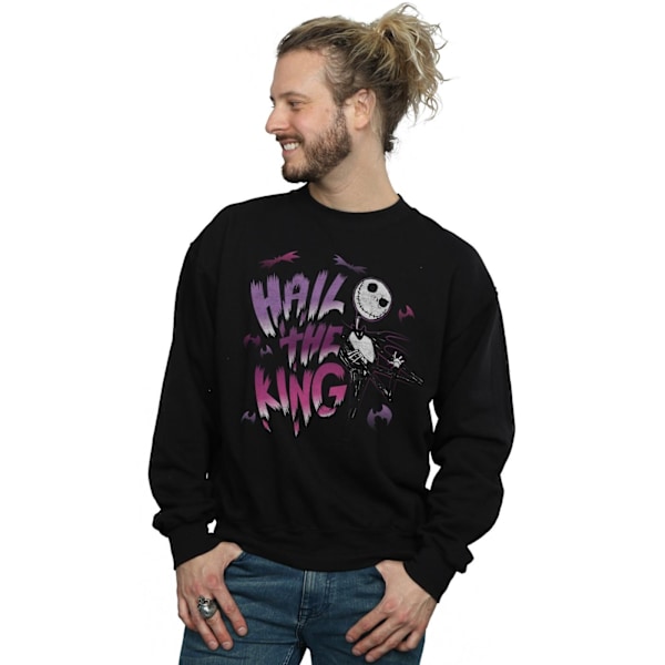 Disney Herr Nightmare Before Christmas Hail The King Sweatshirt Black L