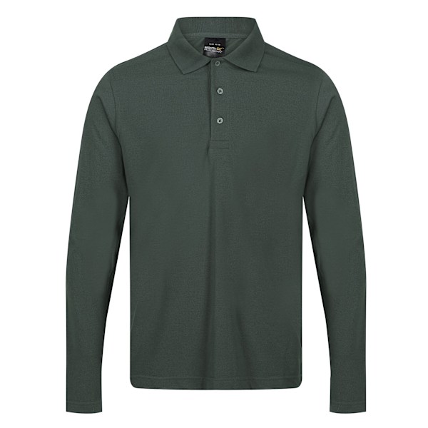 Regatta Professional Långärmad Pikétröja för Män 4XL Mörkgrön Dark Green 4XL