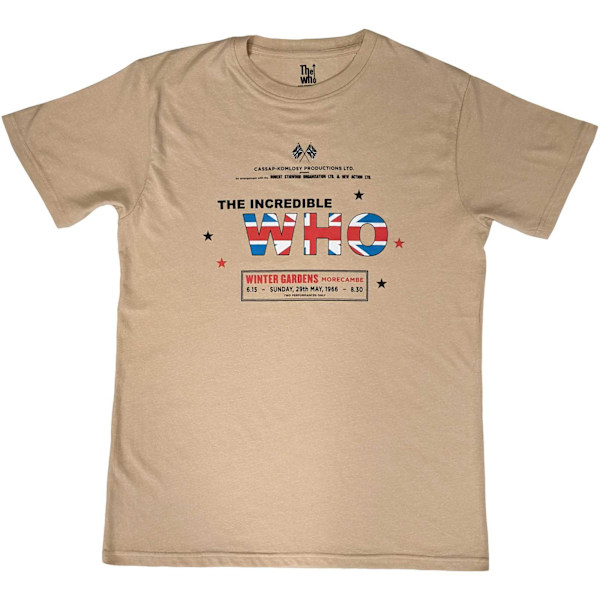 The Who Unisex Adult The Incredible T-Shirt XXL Sand Sand XXL